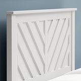 Glenwillow Home LaFerme Queen Size Wood Panel Headboard in Gloss White Glenwillow Home