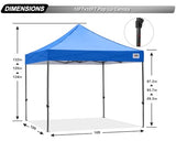ABCCANOPY Patio Pop Up Canopy Tent 10x10 Commercial-Series (Blue) ABCCANOPY