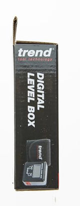 Trend Digital Level Box and Angle Finder (Magnetic Base & LCD Display) for Woodworking and Accurate Table/Miter Saw Angle Setting, Black, DLB TREND