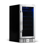 NewAir Beverage Refrigerator Cooler with 96 Can Capacity - Built-in Mini Bar Beer Fridge for Bedroom, Dorm, Office - Small Refrigerator Cools to 34F Perfect For Beer, Soda, And Drinks NewAir