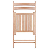 Robin 4-PC Folding Chair Set - Parent,Natural Finish, Set of 4, Wood Winsome