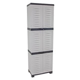 Sunnydaze 72" H Resin Garage Storage Cabinet - Garage Cabinet with Lockable Doors and Adjustable Shelves - Freestanding Utility Storage for Laundry Room, Office, Basement - Gray Sunnydaze Decor
