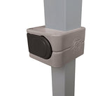 E-Z UP Ambassador Instant Pop Up Canopy Tent, 10' x 10', Roller Bag and 4 Piece Spike Set, White E-Z UP