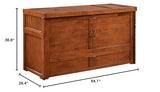 NIGHT & DAY Furniture Murphy Cube Cabinet Bed (Cherry) Night & Day Furniture