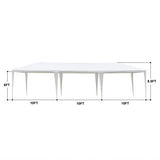 DOINUO White Party Tent 10'x30' Outdoor Wedding Canopy Tents for Parties with 7 Removable Sidewalls Waterproof Event Gazebo Shelter Tent Perfect for Birthday Wedding Graduation DOINUO
