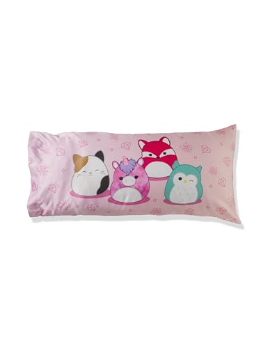 Squishmallows Bedding Silky Satin Standard Beauty Silky Satin King Size Pillowcase Cover 20x36 for Hair and Skin, (Officially Licensed Product) Franco