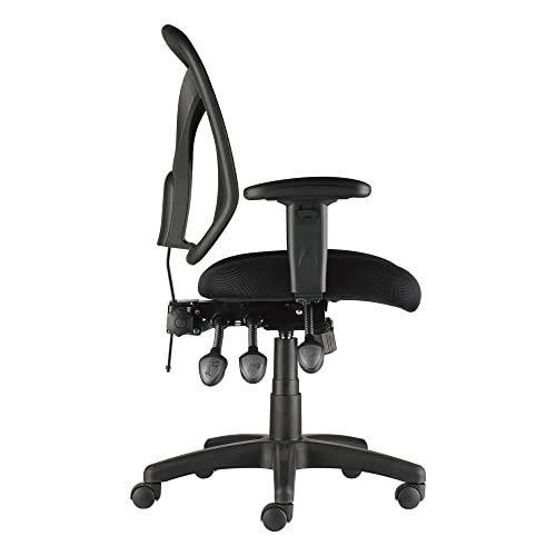 Realspace® MFTC 200 Multifunction Ergonomic Super Task Chair, Black Realspace