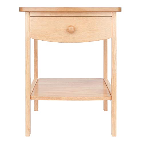 Winsome 82218 Wood Claire Accent Table, Natural 18 inches - WoodArtSupply