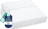 Royale Linens Fitted Sheet Full - Ultra Soft 1800 Brushed Microfiber - Hotel Luxury Bottom Sheets - Wrinkle Free & Fade Resistant - Deep Pocket Fitted Sheet Only (Full, White) ROYALE LINENS