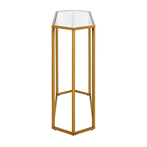 Beck 48'' Wide Hexagonal Console Table in Brass Henn&Hart
