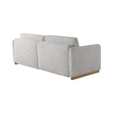 Serta Vail 86" Convertible Sleeper Sofa, Queen Size, Wall-Hugging Dreamglide Mechanism, Dreamcoil Comfort, Boucle Fabric, Ivory Serta