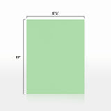 LUXPaper 8.5" x 11" Paper | Letter Size | Pastel Green | 60lb. Text | 50 Qty LUXPaper