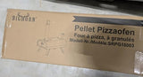 BIG HORN OUTDOORS Pizza Ovens Wood Pellet 12” Pizza Oven Cooking Pizza Maker Portable Stainless Steel Pizza Grill, Silver Portable Party use BIG HORN OUTDOORS