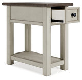 Signature Design by Ashley Bolanburg Farmhouse Chair Side End Table, Light Brown & Whitewash Signature Design by Ashley