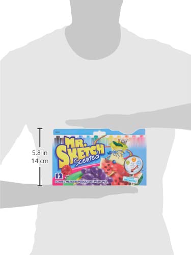 Mr. Sketch Scented Markers Chisel Tip Marker Assorted Colors 12 Count Mr. Sketch