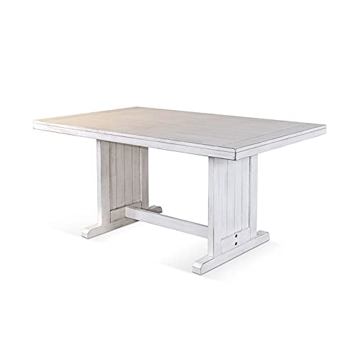 Pemberly Row Farmhouse Wood Kitchen Corner Breakfast Dining Nook Set with Hidden Storage in Marble White - WoodArtSupply