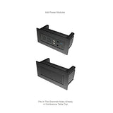 Thaweesuk Shop New Honey 10 ft Modern Boat Shaped Conference Table Hide Wires Inside Elliptical Metal Legs Desk Grommets Racetrack Black Power Modules Meeting Business Room Furniture Boardroom Wood Generic