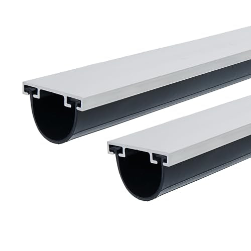 M-D Building Products 87668 18-Feet Universal Aluminum and Rubber Garage Door Bottom, Black M-D Building Products