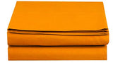 Elegant Comfort Premium Hotel Quality 1-Piece Flat Sheet, Luxury and Softest 1500 Premium Hotel Quality Microfiber Bedding Flat Sheet, Wrinkle-Free, Stain-Resistant, Queen, Orange Elegant Comfort