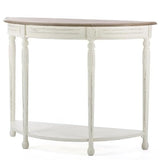 Baxton Studio Vologne Traditional Wood French Console Table, White Baxton Studio
