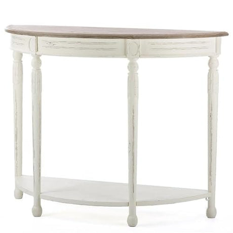 Baxton Studio Vologne Traditional Wood French Console Table, White Baxton Studio