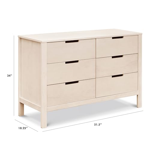 Carter's by DaVinci Double Colby 6-Drawer Dresser, Washed Natural DaVinci