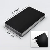 50 Pcs Metal Business Cards Blanks,Laser Engraving Blanks Aluminium,Can Engrave Any of Your Favorite Images and Text onto Metal Cards.86 x 54 mm(0.24mm Thickness) Knypeth