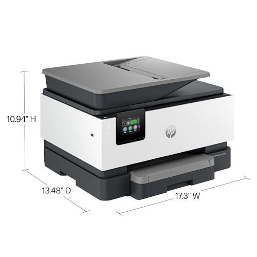 HP OfficeJet Pro 9125e All-in-One Printer, Color, Printer-for-Small Medium Business, Print, Copy, scan, fax,Touchscreen; Smart Advance Scan, 3 months of Instant Ink included