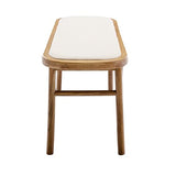 DM Furniture Farmhouse Wood Bench Small Entry Way Bench Seat Narrow Dining Bench Bed End Indoor Bench for Living Room Foyer Indoor, Uphostered Bench DM Furniture