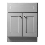 Design House 587063 Bath Modern Unassembled 2-Door Shaker Bathroom Vanity Cabinet Only, 24 x 18,Grey Design House
