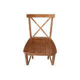 International Concepts X-Back Counter Height Stool,Brown IC International Concepts