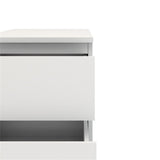 Tvilum 2 Drawer Bedroom Nighstand, White Tvilum