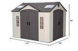 Lifetime 60001 Outdoor Storage Shed, 10 by 8 Feet Lifetime