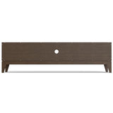SIMPLIHOME Harper Solid Hardwood Wide Mid Century Modern Media Stand for TVs up to 80 inches for The Living Room and Entertainment Center, 72 inch, Walnut Brown SIMPLIHOME