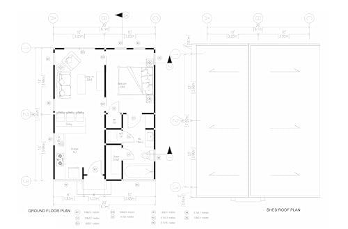 Generic Tiny House Plan 26x20-520 Sqft Cabin Cottage Layout Blueprint Small Home Design
