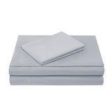 Comfort Spaces Microfiber Set 14" Deep Pocket, Wrinkle Resistant All Around Elastic-Year-Round Cozy Bedding Sheet, Matching Pillow Cases,4pieces, Twin, Light Gray,CS20-0119 Comfort Spaces