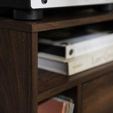 Walker Edison Modern Wood Nightstand Side Table Bedroom Storage Drawer and Shelf Bedside End Table, 25 Inch, Dark Walnut Walker Edison