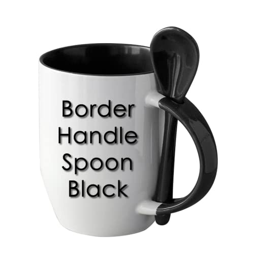 Generic, 12pcs Sublimation 12oz Coffee Mugs With Spoons Blanks, 6 Color to Choose From, Black, Blue, Brown, Orange, Pink, and Yellow. Generic