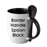 Generic, 12pcs Sublimation 12oz Coffee Mugs With Spoons Blanks, 6 Color to Choose From, Black, Blue, Brown, Orange, Pink, and Yellow. Generic