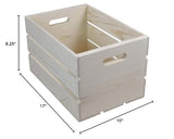 Poole & Sons, Inc. One Slatted Pine Crate 17 x 8 1/4 x 10 Inches Inside Dimensions Poole & Sons, Inc.