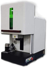 50W Enclosure Type JPT Fiber Laser Marking Machine Fiber Laser Engraver Laser Marker 110×110mm Lens and D69 Rotary Axis Class 1 Laser Output Power 0.39mW SFX