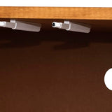 Walker Edison Deluca Boho Solid Wood 2 Door Sideboard with Prism Detail, 58 Inch, Caramel Walker Edison