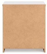 Signature Design by Ashley Onita Contemporary 2 Drawer Nightstand, 21.75" Tall, White Signature Design by Ashley