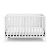 Graco Theo 3-in-1 Convertible Crib (White) - GREENGUARD Gold Certified, Converts to Toddler Bed & Daybed, Fits Standard Full-Size Crib Mattress, 4 Adjustable Mattress Heights Graco