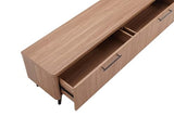 Manhattan Comfort Jodie 69" TV Stand with Wood Ribbed Drawers, Mid Century Modern Console Table for Televisions up to 60", Entertainment Center Storage Solution for Living Room, Maple Manhattan Comfort