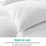 APSMILE Organic Feathers Down Comforter California King, All-Seasons Duvet Insert, 100% Cotton Medium Warm Quilted Bed Comforter Insert (104x96, Ivory White) APSMILE