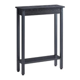 Small Console Table with Shelf Little Narrow Entryway Table Skinny Thin High Tall Display Stand for Entry Hall Hallway, Foyer, as Eextension for Long Behind Couch Sofa Table / Kitchen Countertop BAMGROW