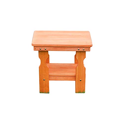 Amish Casual Heavy Duty Outdoor Wood End Table in Cedar Stain - Quality Crafted in The USA from Treated Pine by Amish Artisans Amish Casual