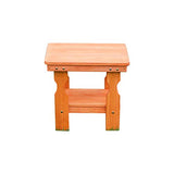 Amish Casual Heavy Duty Outdoor Wood End Table in Cedar Stain - Quality Crafted in The USA from Treated Pine by Amish Artisans Amish Casual