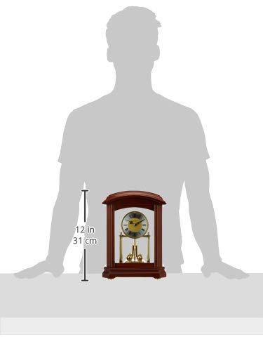 Bulova B1848 Nordale Clock, Walnut Finish Bulova